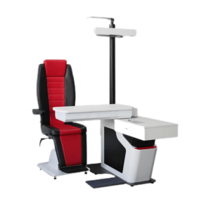 CT-100 Non-Contact Tonometer performing intraocular pressure test in a clinical setting