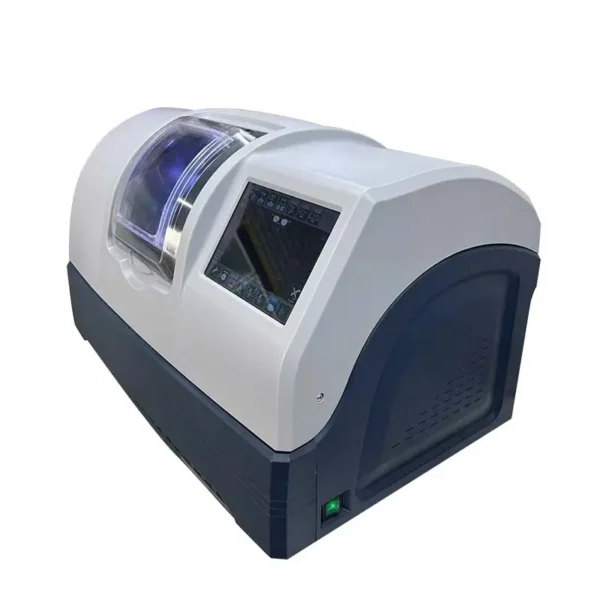 MOLO-1200 3D Auto Lens Edger processing optical lenses in lab setting