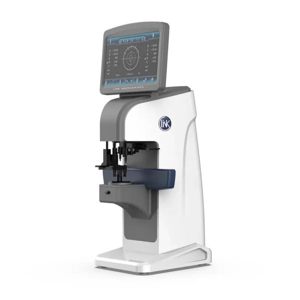 AL-1200 Auto Lens Edger cutting and beveling lenses in an optical lab