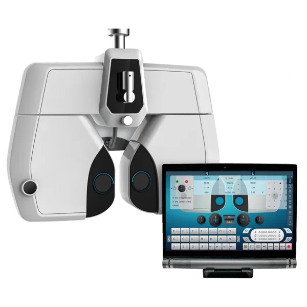 DVT-1000 Auto Phoropter performing digital refraction in an eye clinic