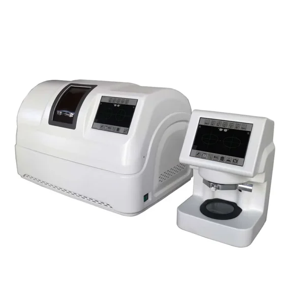 ALE-3500 5-in-1 auto lens edger with 10.4 inch touchscreen and template storage
