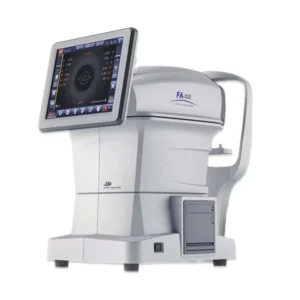 FA-100K Auto Refractometer/Keratometer performing eye diagnostics in a clinic