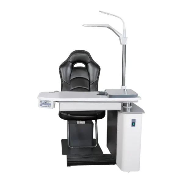 TCS-860 ophthalmic refraction unit with electric chair and instrument table