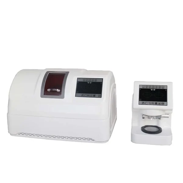 ALE-3500 5-in-1 auto lens edger with 10.4 inch touchscreen and template storage