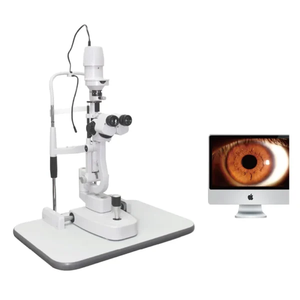 SL-5A slit lamp microscope with 5-step Galilean optics and LED illumination