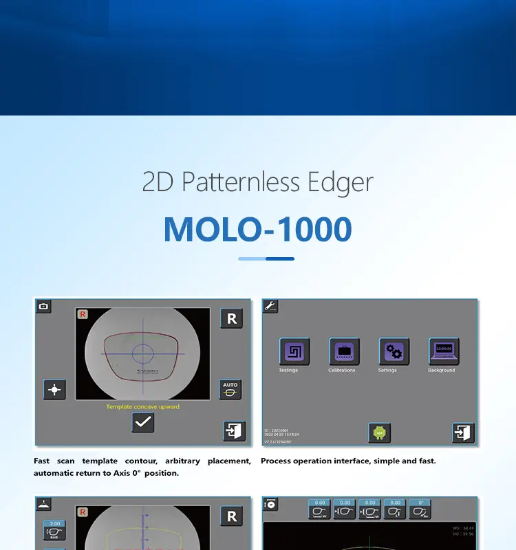 Auto Lens Edger,lens edger,MOLO-1000,Optometry