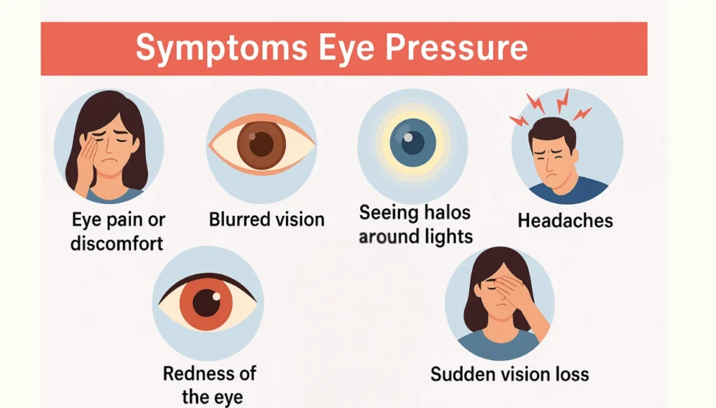 symptoms eye pressure